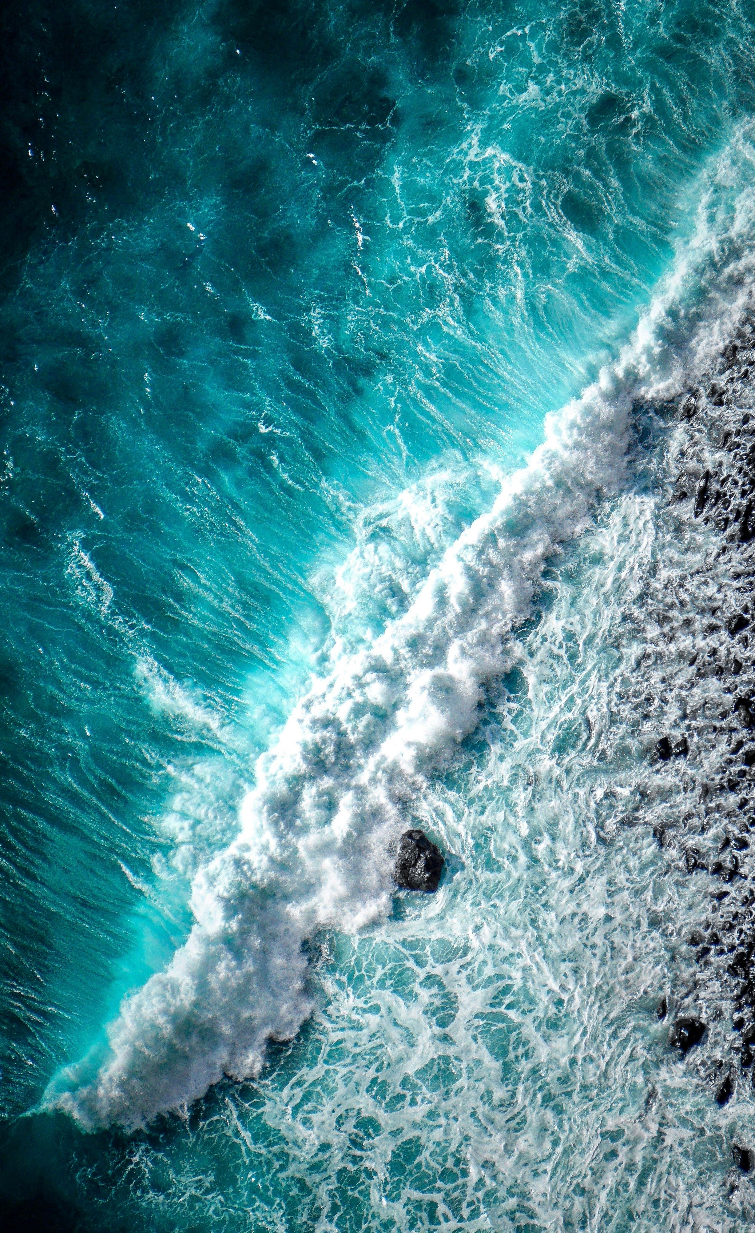 Ocean waves from above